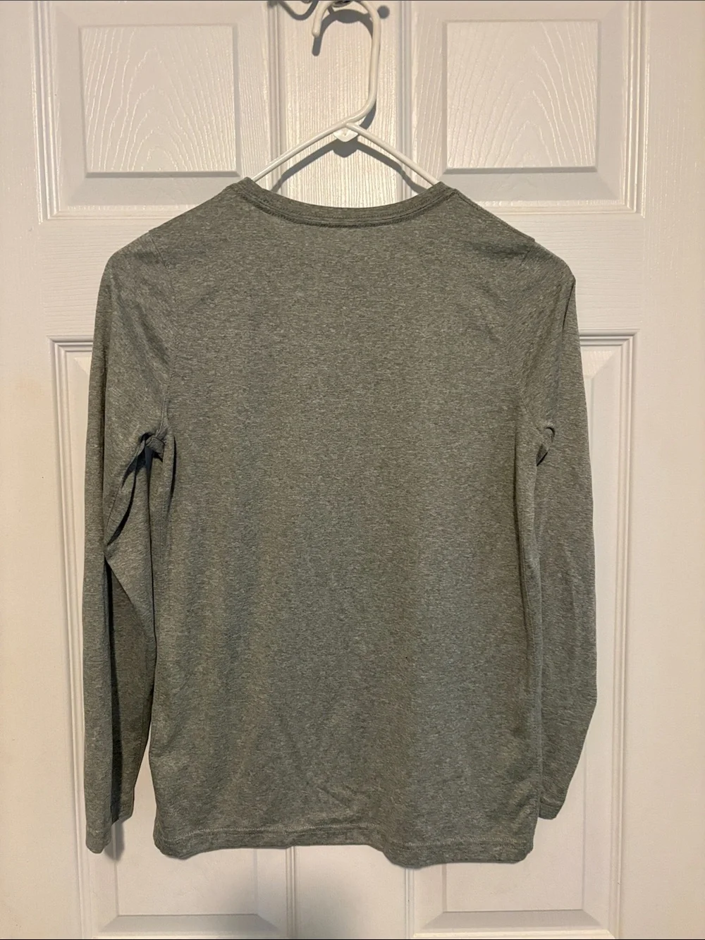 Kids Nike Gray Long-Sleeve Pitt Logo Tee with Blue & Yellow Accents